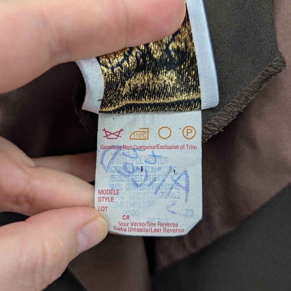 Joseph Ribkoff Y2K Made in Canada Satin Trim Blazer 12 - Picture 5 of 13